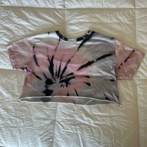 Hollister Cropped Tie Dye Tee